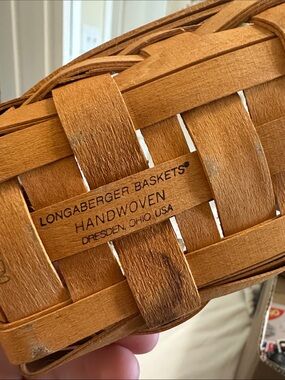 Longaberger Handwoven Basket - Natural Brown
